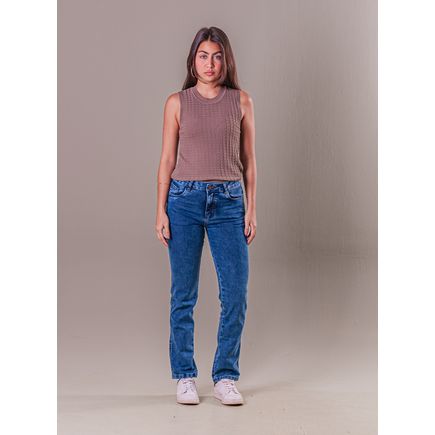Calça Jeans Reta Feminina