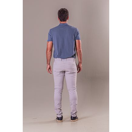 Calça Social Sarja Super Skinny Masculina