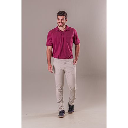 Calça Social Sarja Super Skinny Masculina