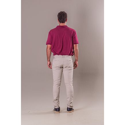 Calça Social Sarja Super Skinny Masculina