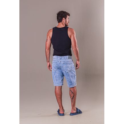 Bermuda Jeans Tradicional Masculina