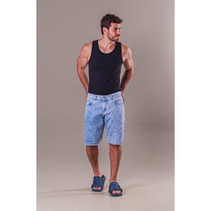 Bermuda Jeans Tradicional Masculina
