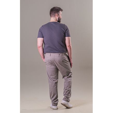 Calça Social Sarja Masculina Plus Size