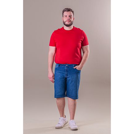 Bermuda Jeans Masculina Plus Size