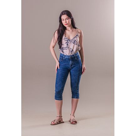Calça Jeans Capri Feminina