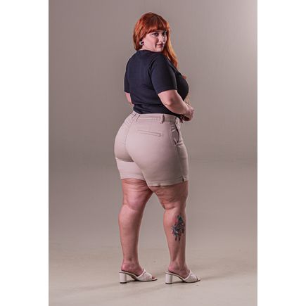 Short Social Sarja Feminino Plus Size