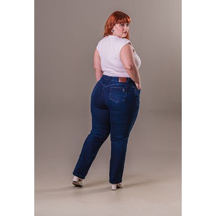 Calça Jeans Cigarrete Feminina Plus Size
