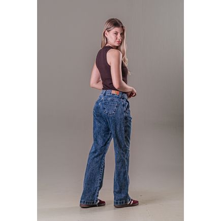Calça Jeans Pantalona Feminina