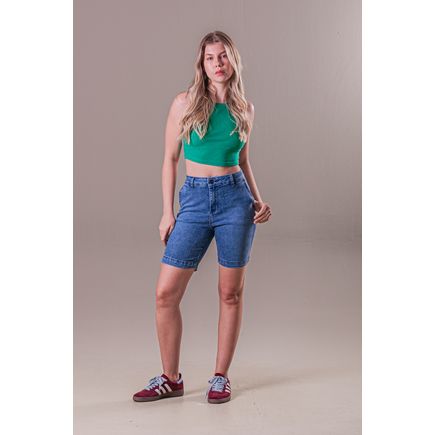 Bermuda Jeans Social Feminina