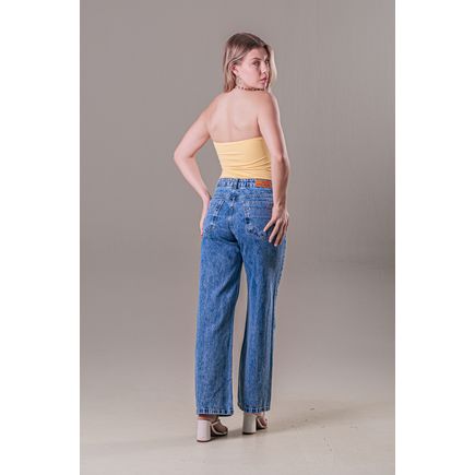 Calça Jeans Wide Leg Feminina