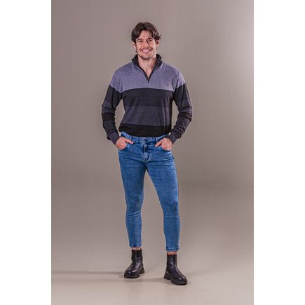 Calça Jeans Cropped Jogador Masculino