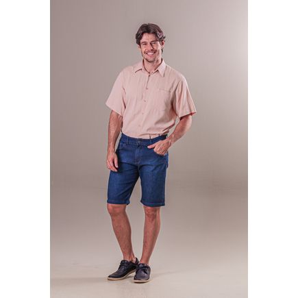 Bermuda Jeans Tradicional Masculina