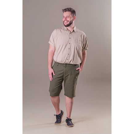 Bermuda Social Sarja Masculina Plus