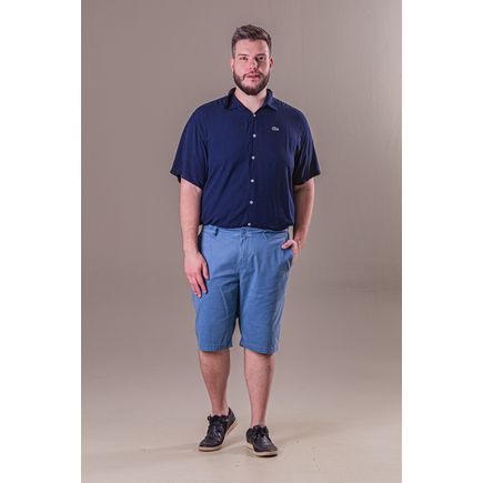 Bermuda Social Sarja Masculina Plus Size