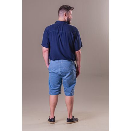 Bermuda Social Sarja Masculina Plus Size