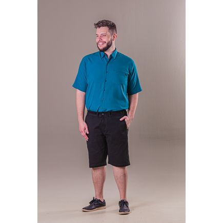 Bermuda Social Sarja Masculina Plus Size
