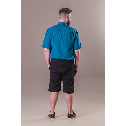 Bermuda Social Sarja Masculina Plus Size