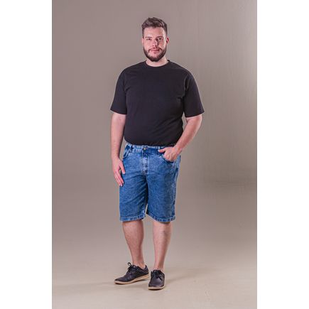 Bermuda Jeans Masculina Plus Size