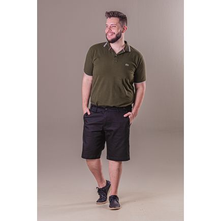 Bermuda Social Sarja Masculina Plus Size