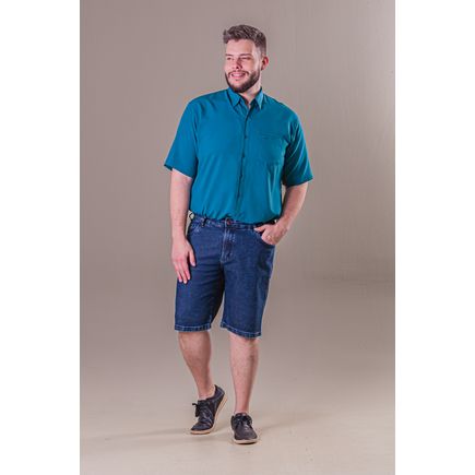 Bermuda Jeans Masculina Plus Size
