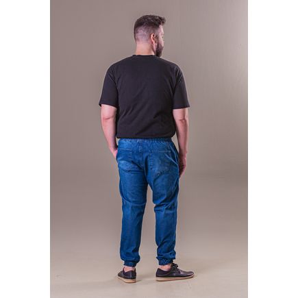 Calça Jeans Jogger Masculina Plus Size