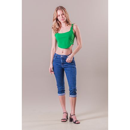 Calça Jeans Capri Feminina