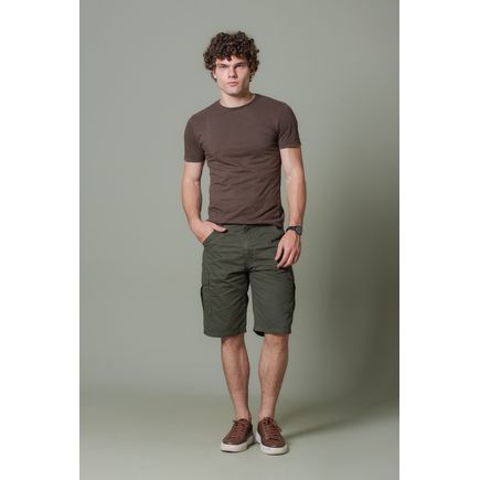 Bermuda Sarja Cargo Masculina