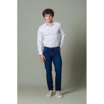 Calça Jeans Tradicional Skinny Masculina