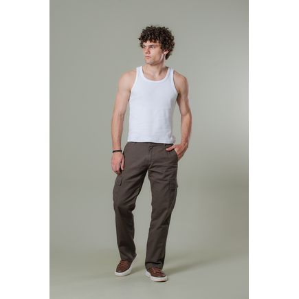 Calça Sarja Cargo Masculino