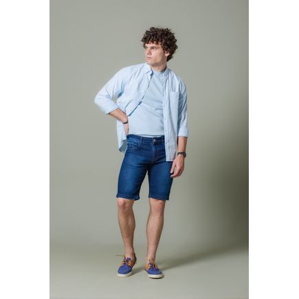 Bermuda Jeans Tradicional Masculino