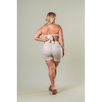 Short Social Sarja Feminino Plus Size