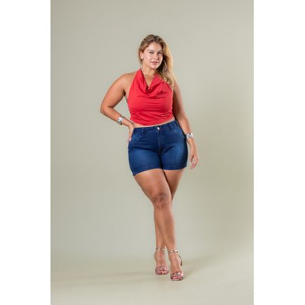Short Jeans Feminino Plus Size