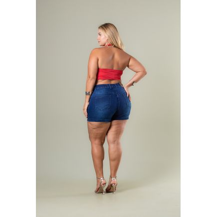 Short Jeans Feminino Plus Size