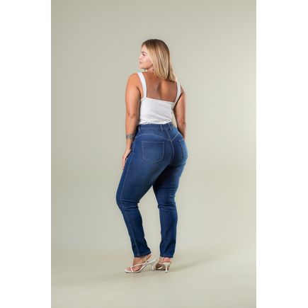 Calça Jeans Cigarrete Feminina Plus Size