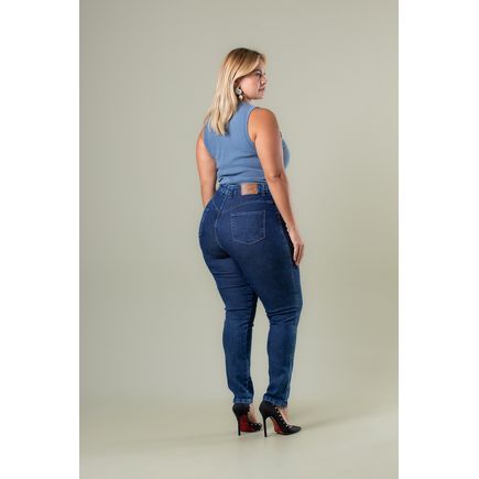 Calça Jeans Cigarrete Feminina Plus Size