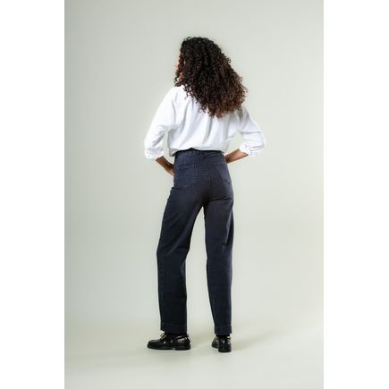 Calça Jeans Pantalona Feminina
