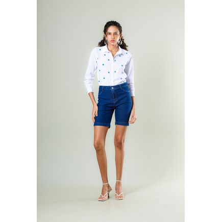 Bermuda Jeans Feminina