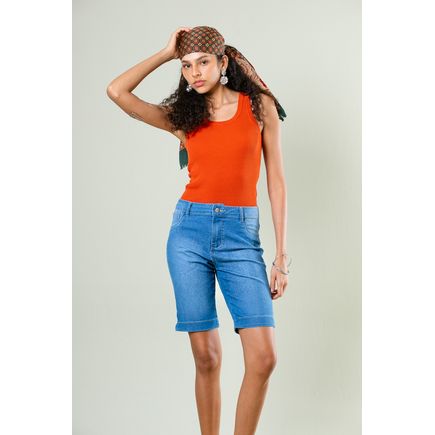 Bermuda Jeans Feminina