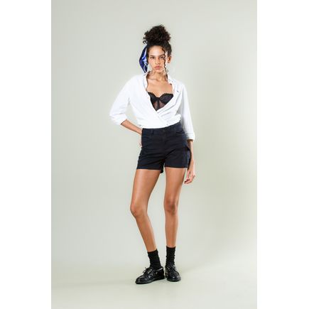 Short Jeans Cargo Femininno