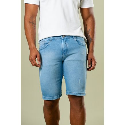 Bermuda Jeans Tradicional Masculina