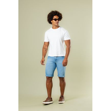 Bermuda Jeans Tradicional Masculina