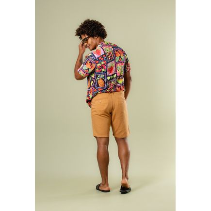Bermuda Social Linho Masculina