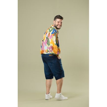 Bermuda Jeans Masculino Plus Size