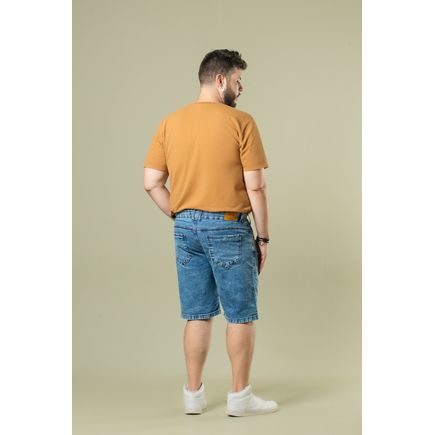 Bermuda Jeans Masculina Plus Size