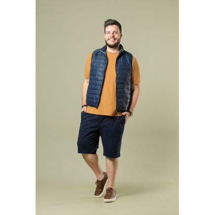 Bermuda Sarja Social Masculina Plus Size