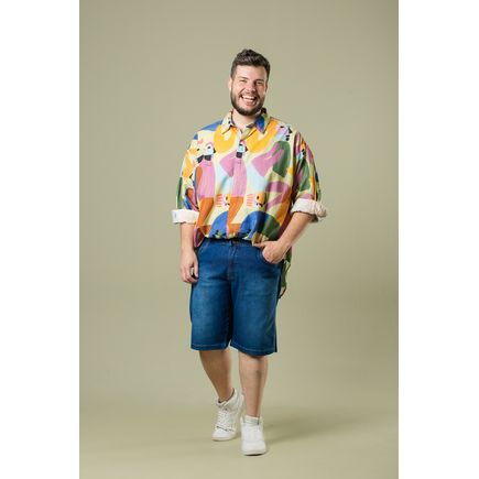 Bermuda Tradicional  Masculina Plus Size