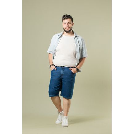 Bermuda Jeans Tradicional Masculina
