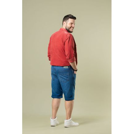 Bermuda Jeans Masculina Plus Size