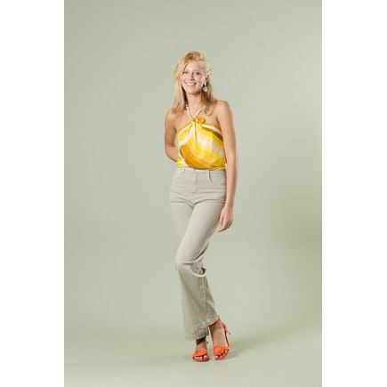 Calça Sarja Pantalona Feminina