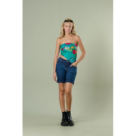 Bermuda Jeans Feminina